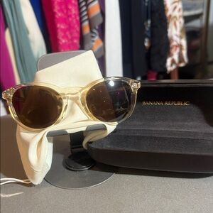 Banana Republic Sunglasses with Gold Frame